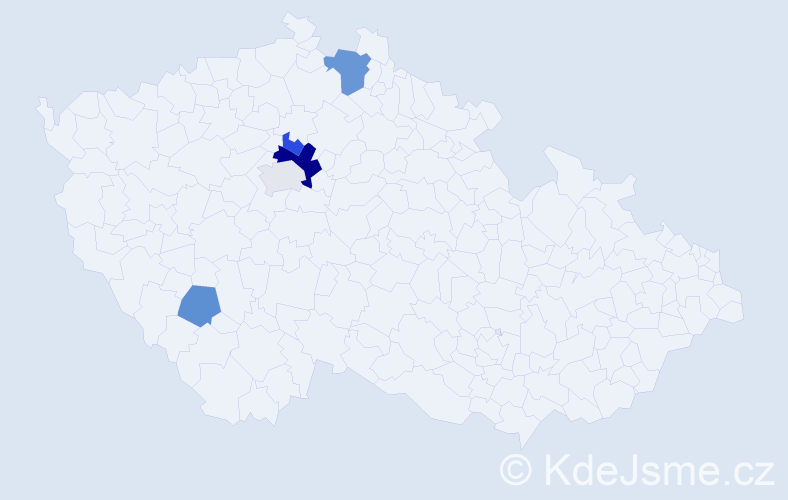 Příjmení: 'Hapchuk', počet výskytů 9 v celé ČR