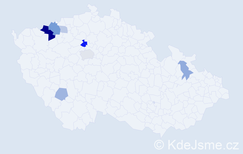 Příjmení: 'Enzmann', počet výskytů 18 v celé ČR
