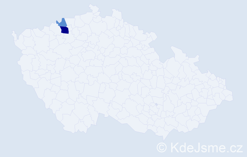 Příjmení: 'Spatola', počet výskytů 5 v celé ČR