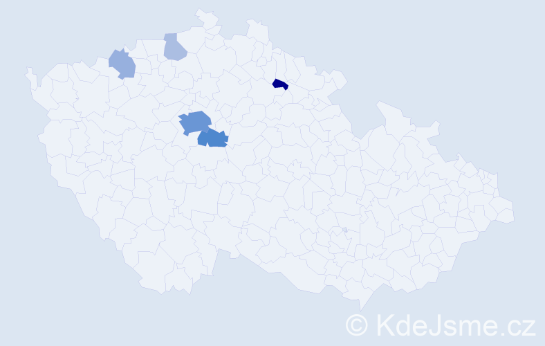 Příjmení: 'Myshchak', počet výskytů 23 v celé ČR