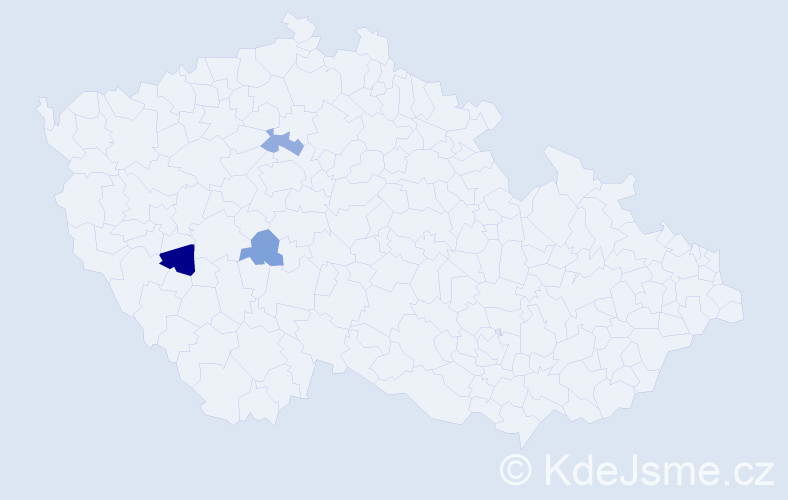 Příjmení: 'Butserka', počet výskytů 5 v celé ČR