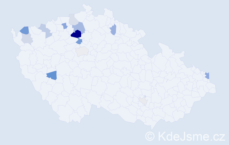 Příjmení: 'Palic', počet výskytů 24 v celé ČR