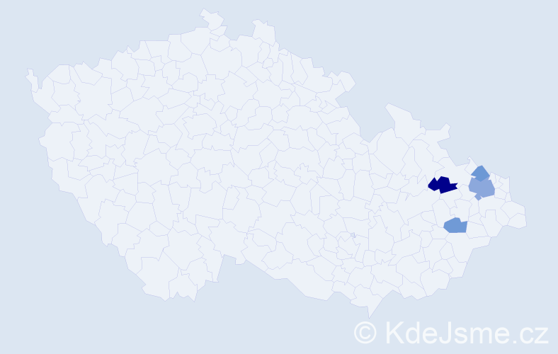 Příjmení: 'Gargosch', počet výskytů 6 v celé ČR