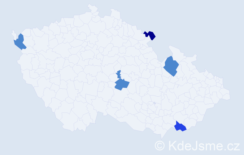 Příjmení: 'Wiche', počet výskytů 15 v celé ČR