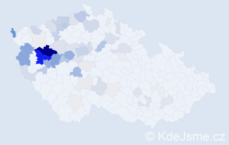 Příjmení: 'Krofta', počet výskytů 248 v celé ČR