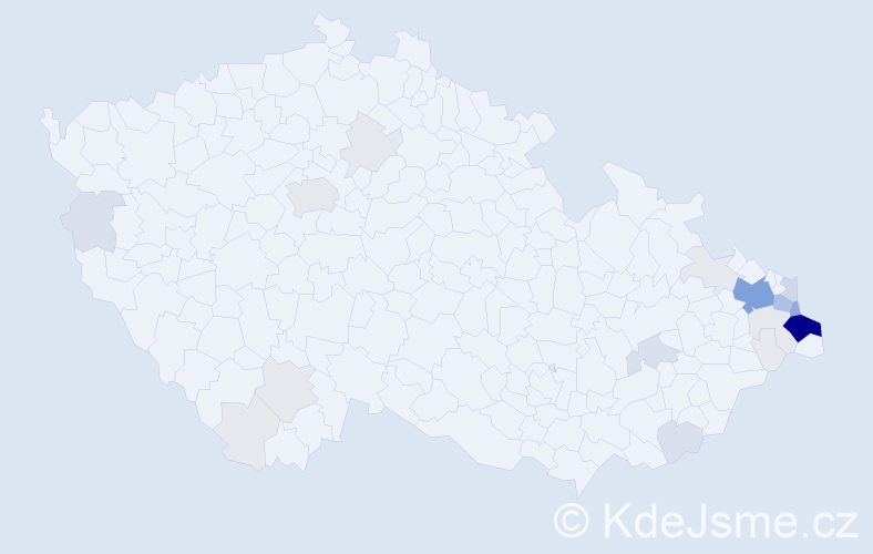Příjmení: 'Szurman', počet výskytů 88 v celé ČR