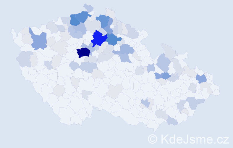 Příjmení: 'Klabanová', počet výskytů 359 v celé ČR