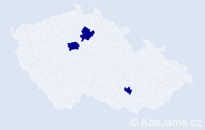 Příjmení: 'Pechenyuk', počet výskytů 3 v celé ČR