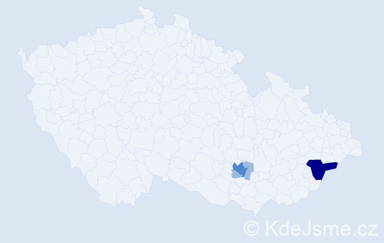 Příjmení: 'Piastková', počet výskytů 7 v celé ČR