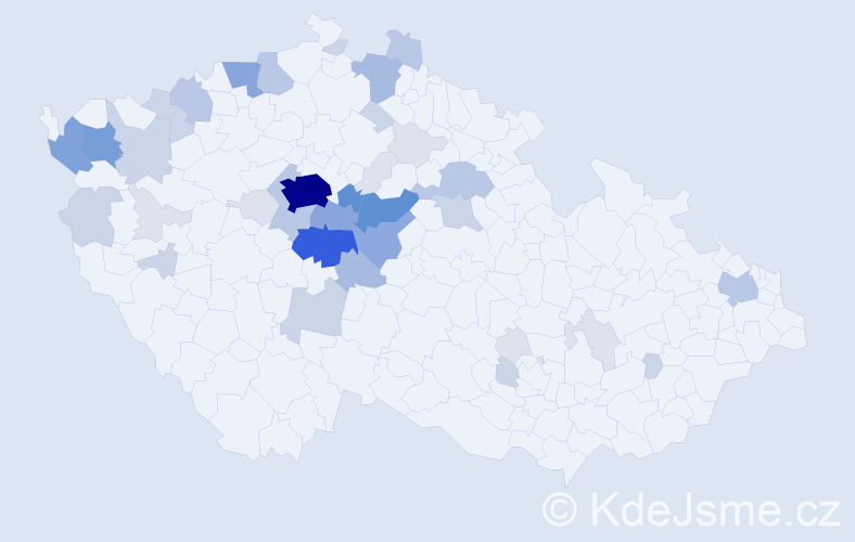 Příjmení: 'Košata', počet výskytů 149 v celé ČR