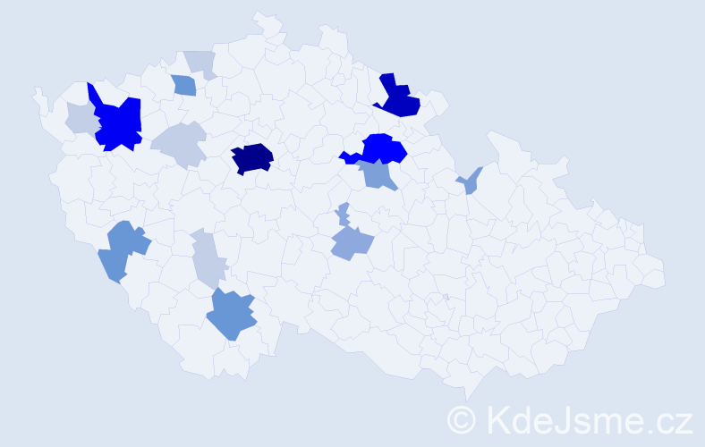 Příjmení: 'Kempfová', počet výskytů 62 v celé ČR
