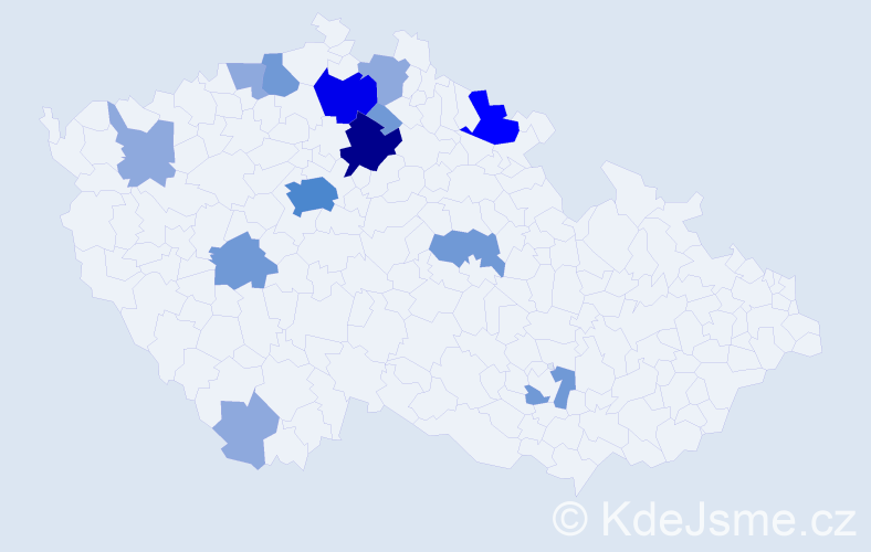 Příjmení: 'Badalec', počet výskytů 32 v celé ČR
