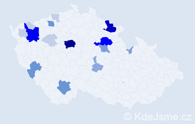 Příjmení: 'Kempfová', počet výskytů 62 v celé ČR
