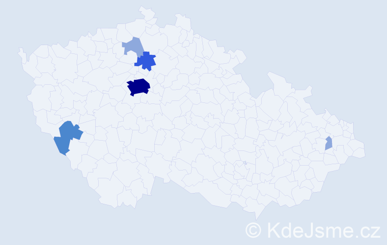 Příjmení: 'Robochová', počet výskytů 12 v celé ČR