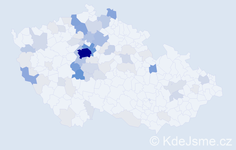 Příjmení: 'Budka', počet výskytů 240 v celé ČR