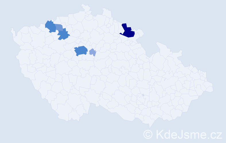 Příjmení: 'Marsch', počet výskytů 18 v celé ČR