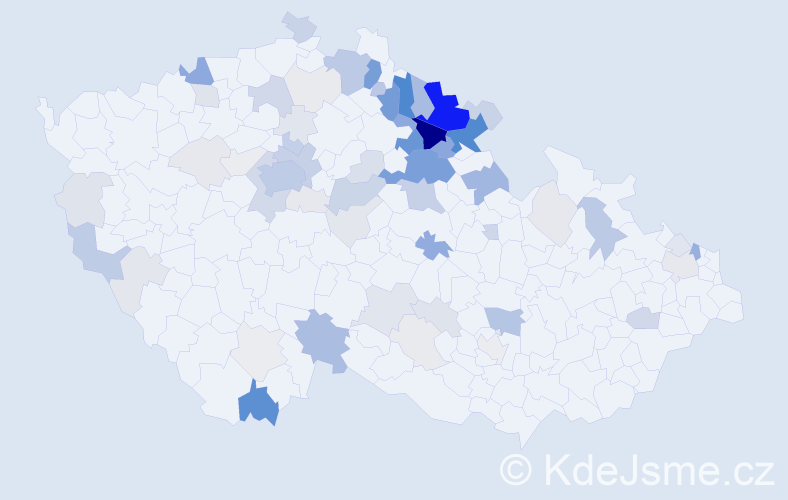 Příjmení: 'Baudyš', počet výskytů 287 v celé ČR