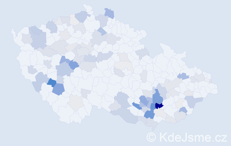 Příjmení: 'Kiliánová', počet výskytů 326 v celé ČR