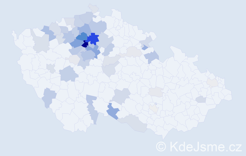 Příjmení: 'Plicková', počet výskytů 267 v celé ČR