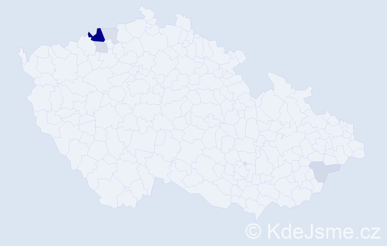 Příjmení: 'Haslberger', počet výskytů 13 v celé ČR