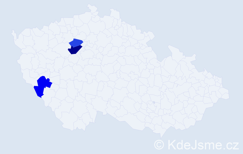 Příjmení: 'Muhová', počet výskytů 19 v celé ČR