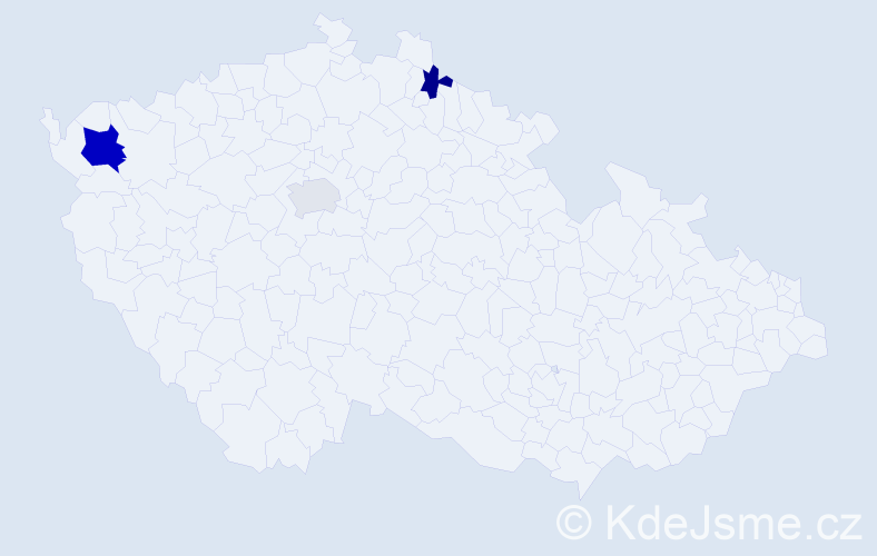 Příjmení: 'Krehlík', počet výskytů 5 v celé ČR