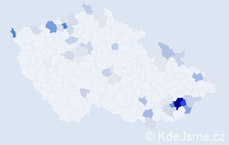 Příjmení: 'Nedbálek', počet výskytů 180 v celé ČR