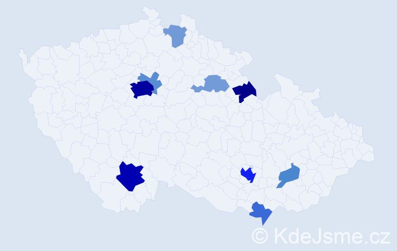 Příjmení: 'Matskiv', počet výskytů 33 v celé ČR