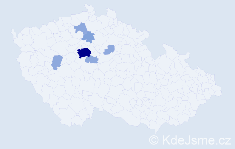Příjmení: 'Weidenhofferová', počet výskytů 14 v celé ČR