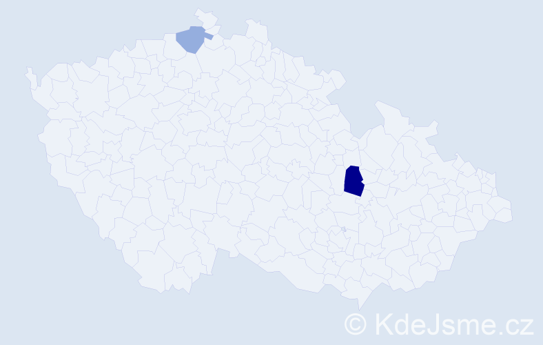 Příjmení: 'Kapąavková', počet výskytů 3 v celé ČR