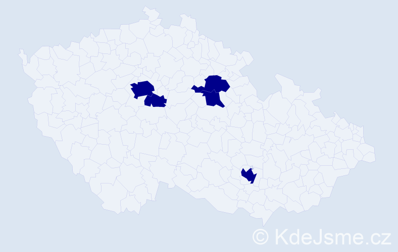 Příjmení: 'Sokyrko', počet výskytů 5 v celé ČR