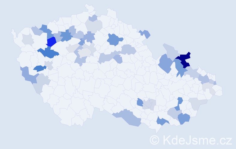 Příjmení: 'Repka', počet výskytů 114 v celé ČR