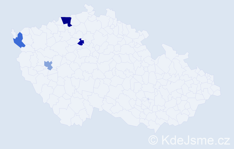 Příjmení: 'Rapprich', počet výskytů 6 v celé ČR