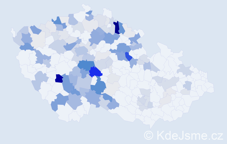 Příjmení: 'Mikolášková', počet výskytů 432 v celé ČR