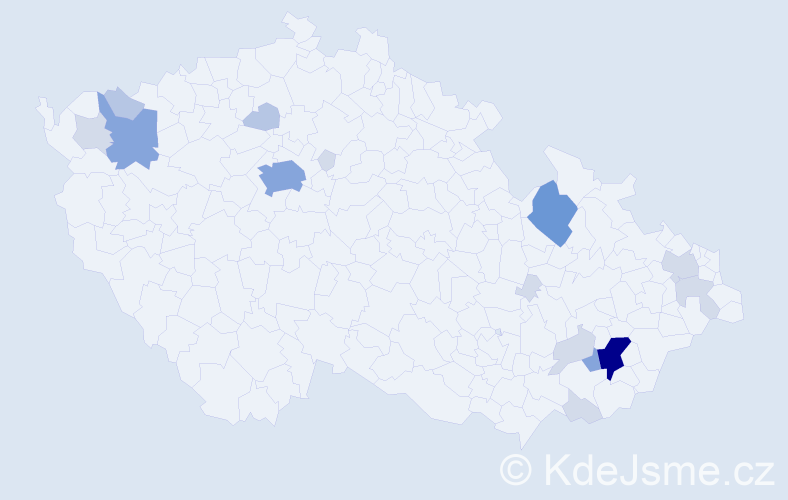 Příjmení: 'Landsfeldová', počet výskytů 46 v celé ČR