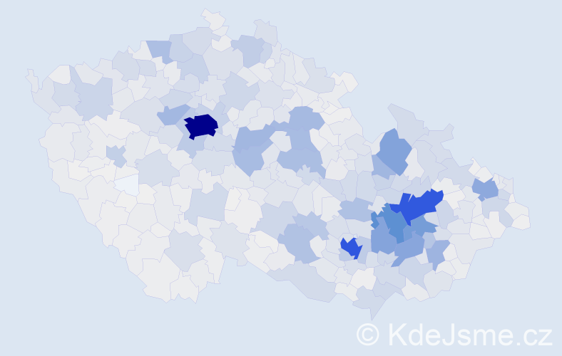 Příjmení: 'Pospíšilová', počet výskytů 11221 v celé ČR