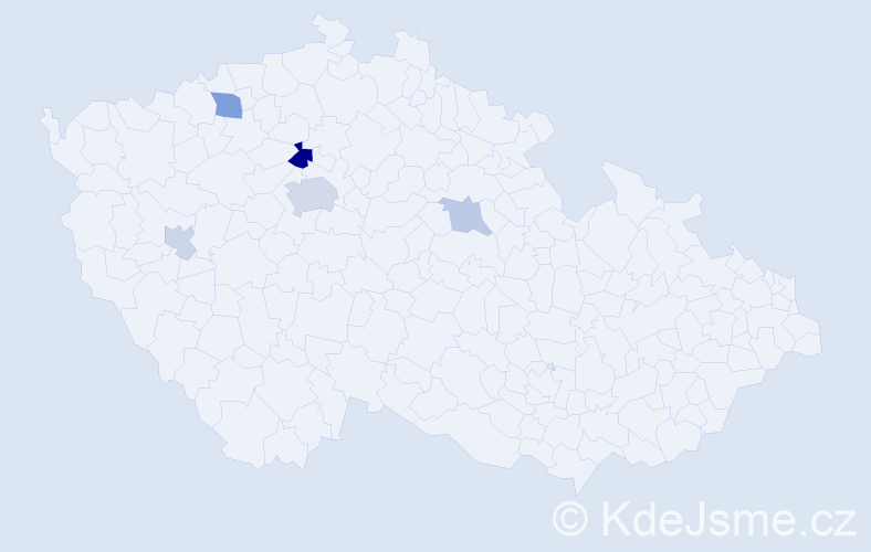 Příjmení: 'Feigelová', počet výskytů 11 v celé ČR