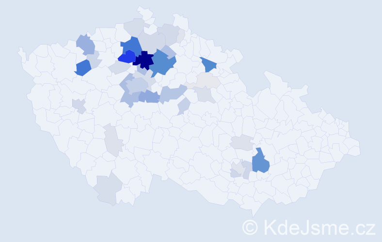 Příjmení: 'Legnerová', počet výskytů 163 v celé ČR