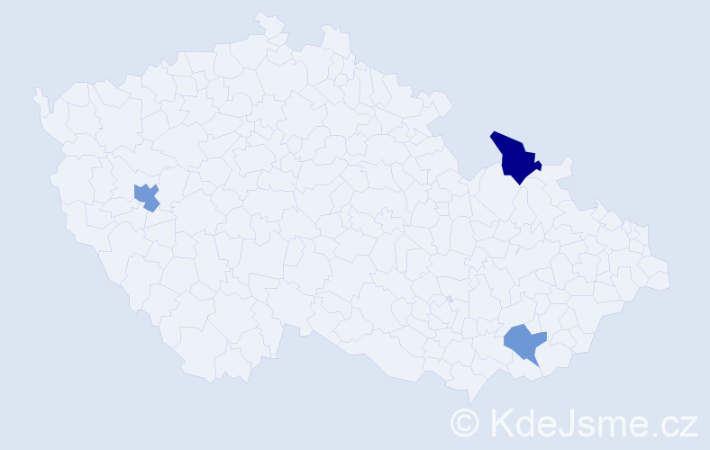 Příjmení: 'Urbanič', počet výskytů 8 v celé ČR