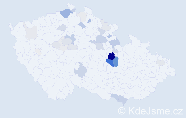 Příjmení: 'Sedliská', počet výskytů 86 v celé ČR