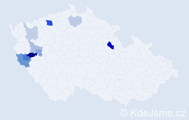 Příjmení: 'Säckl', počet výskytů 22 v celé ČR