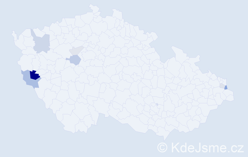 Příjmení: 'Skorková', počet výskytů 15 v celé ČR