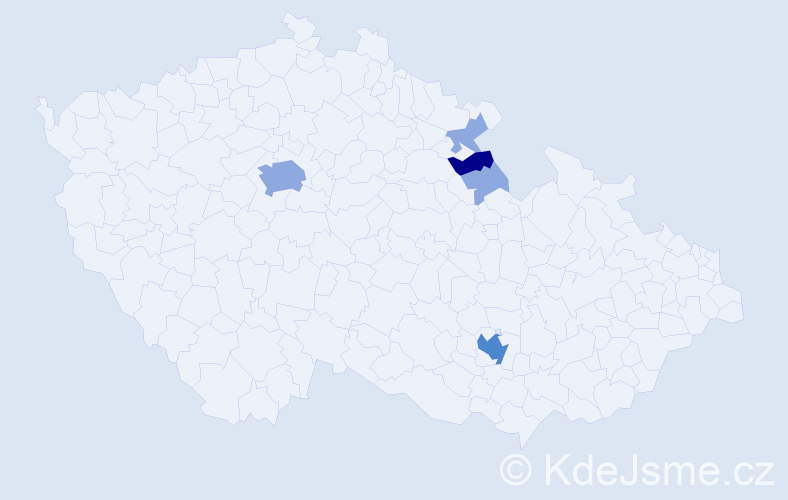 Příjmení: 'Flechtnerová', počet výskytů 10 v celé ČR