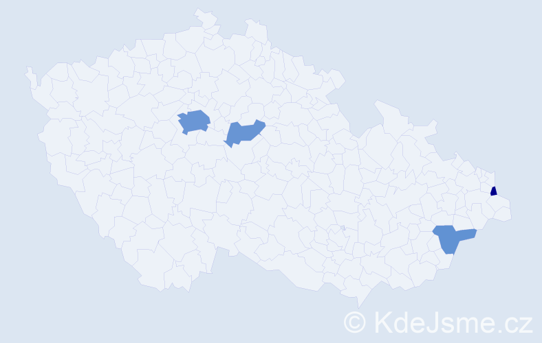 Příjmení: 'Gačová', počet výskytů 12 v celé ČR
