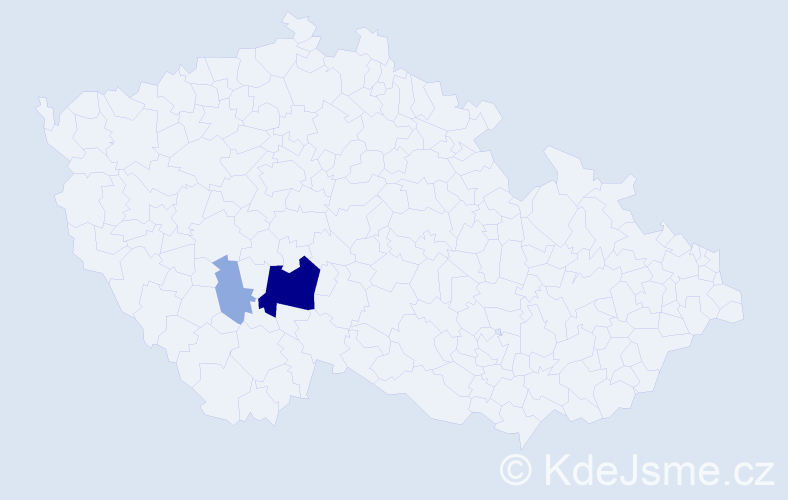 Příjmení: 'Peniašteková', počet výskytů 6 v celé ČR