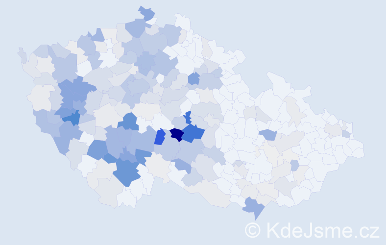 Příjmení: 'Baloun', počet výskytů 933 v celé ČR