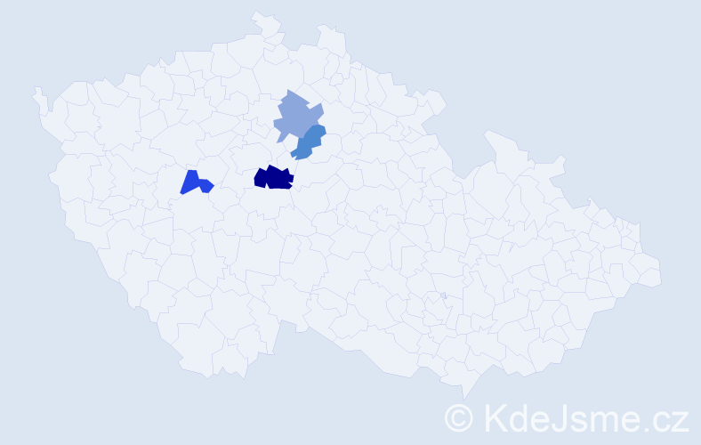 Příjmení: 'Motuz', počet výskytů 6 v celé ČR