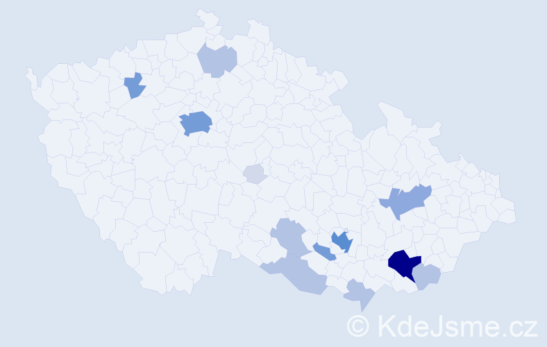 Příjmení: 'Pipalová', počet výskytů 52 v celé ČR