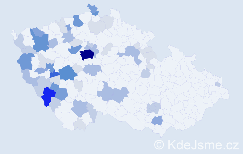 Příjmení: 'Chalupná', počet výskytů 203 v celé ČR