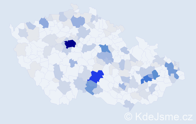 Příjmení: 'Zamazalová', počet výskytů 397 v celé ČR